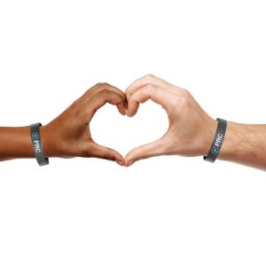Support Project PRC Black One Size Wristband Helping End Homelessness In America