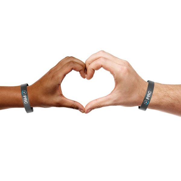 Support Project PRC Black One Size Wristband Helping End Homelessness In America